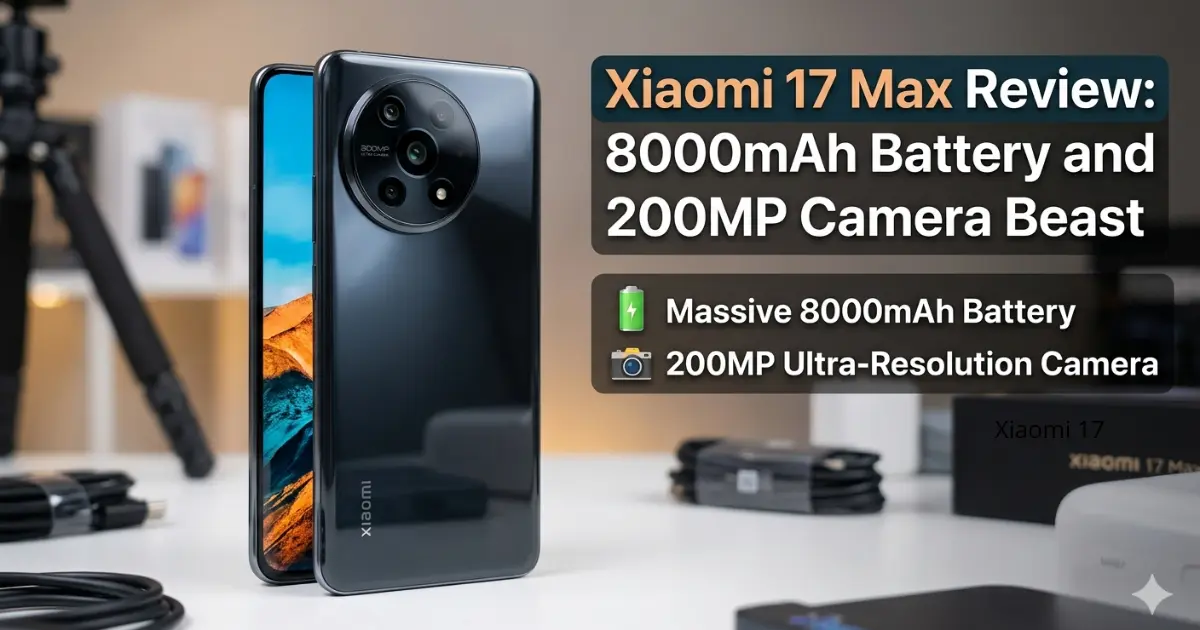 Xiaomi 17 Max Review: 8000mAh Battery and 200MP Camera Beast Xiaomi 17 Max review