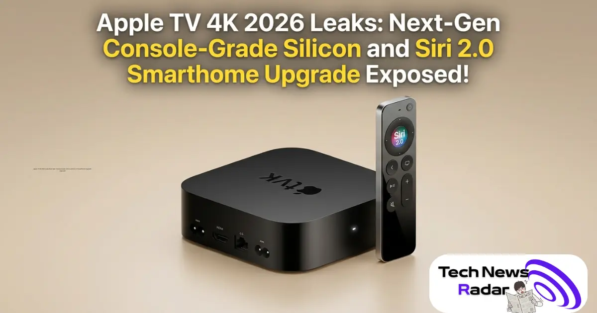 Apple TV 4K 2026 Leaks Next-Gen Console-Grade Silicon and Siri 2.0 Smarthome Upgrade Exposed!