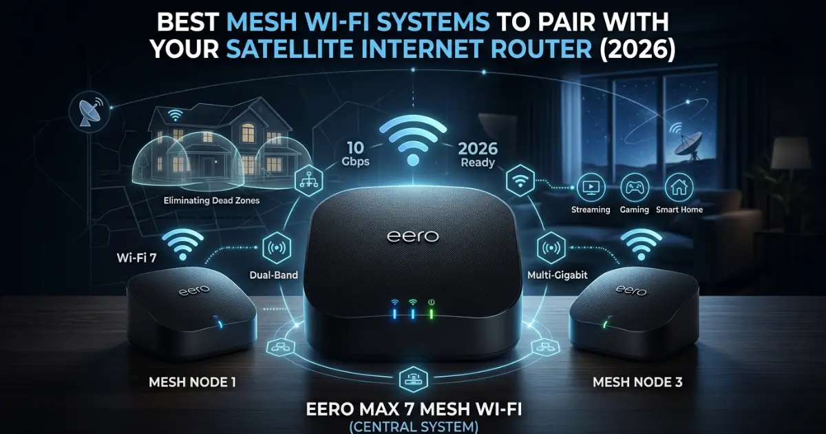 Best Mesh Wi-Fi Systems to Pair with Your Satellite Internet Router (2026)