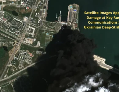 Satellite Images Appear to Show Damage at Key Russian Space Communications Sites After Ukrainian Deep-Strike Campaign
